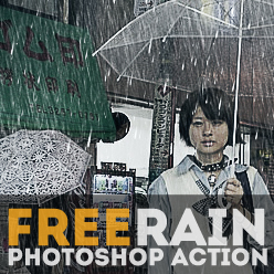 Rain Effect Photoshop Action