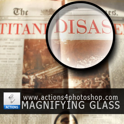 Zoom In Photoshop Magnifying Glass Effect
