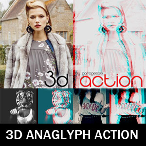 3D Anaglyph Action for Photoshop