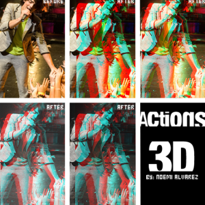 3D Anaglyph Photo Effect Photoshop Action