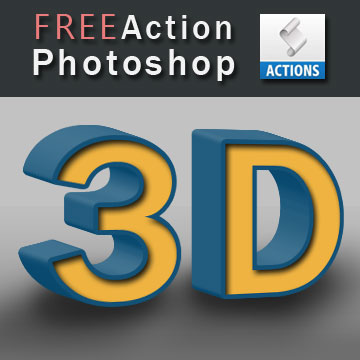 3D Photoshop Action Free Download
