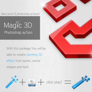 3D Photoshop Action