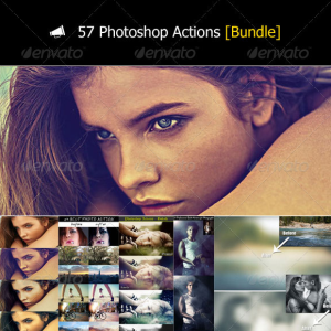 57 Photoshop Photo Actions Bundle