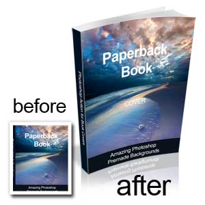 Free Photoshop Action for Book Cover