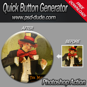 Button Generator with Photoshop Action