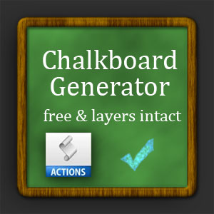 Chalkboard Generator Photoshop Action