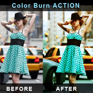 Color Burn Photoshop Action