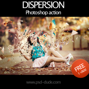 Dispersion Y Desintegracion Accion de Photoshop