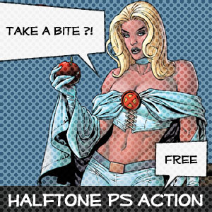 Halftone Photoshop Action