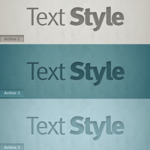 Letterpress Text Effect Photoshop Action