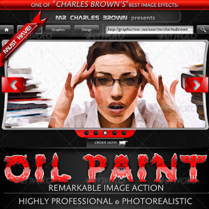 Oil Painting Photoshop Action Premium