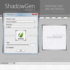 Photoshop Shadow Action Generator