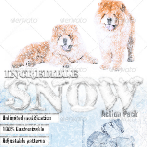Snow Effect and Winter Photoshop Action Kit