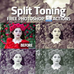 Tonos Divididos Accion de Photoshop Gratis