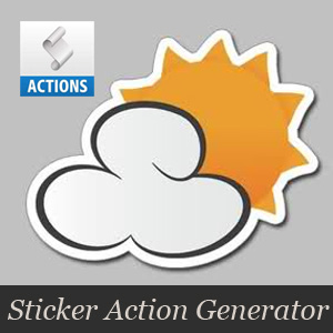 Sticker Photoshop Action Generator